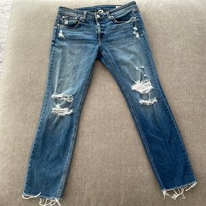 DRE LOW-RISE ANKLE SLIM BOYFRIEND - Rag & Bone Jeans